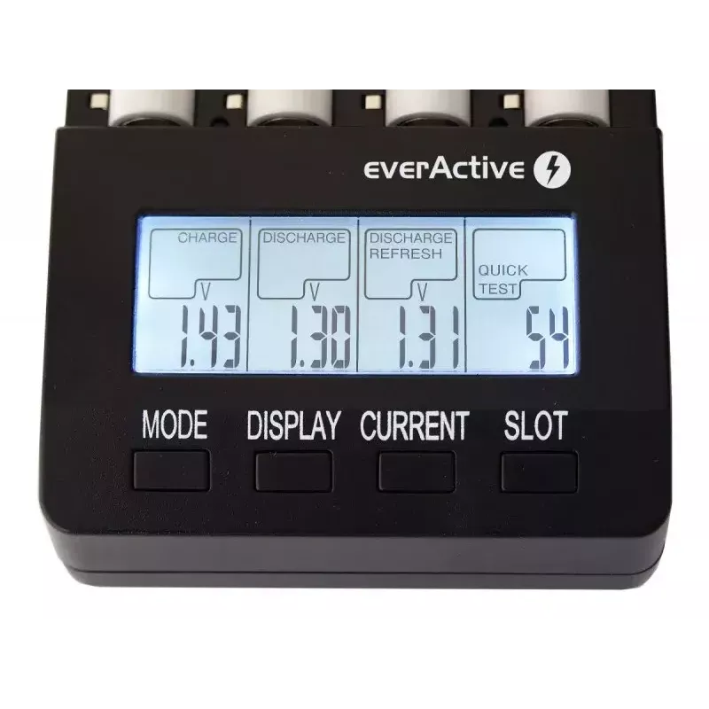 everActive NC-3000 procesorová nabíjačka batérií AA/AAA/C/D