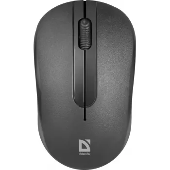 Bezdrôtová optická myš DEFENDER HIT MM-495 RF, obojručná, 1600 DPI, USB RF prijímač, čierna