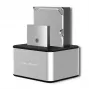 Dokovacia stanica QOLTEC 5316 pre 2x 2,5/3,5 palca HDD/SSD, SATA, USB 3.0 (5 Gb/s), hliníkové puzdro
