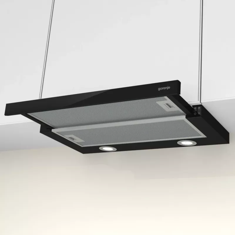 Gorenje TH62E4BG Semi-integreert (vysúvací) čierna 450 m³/h