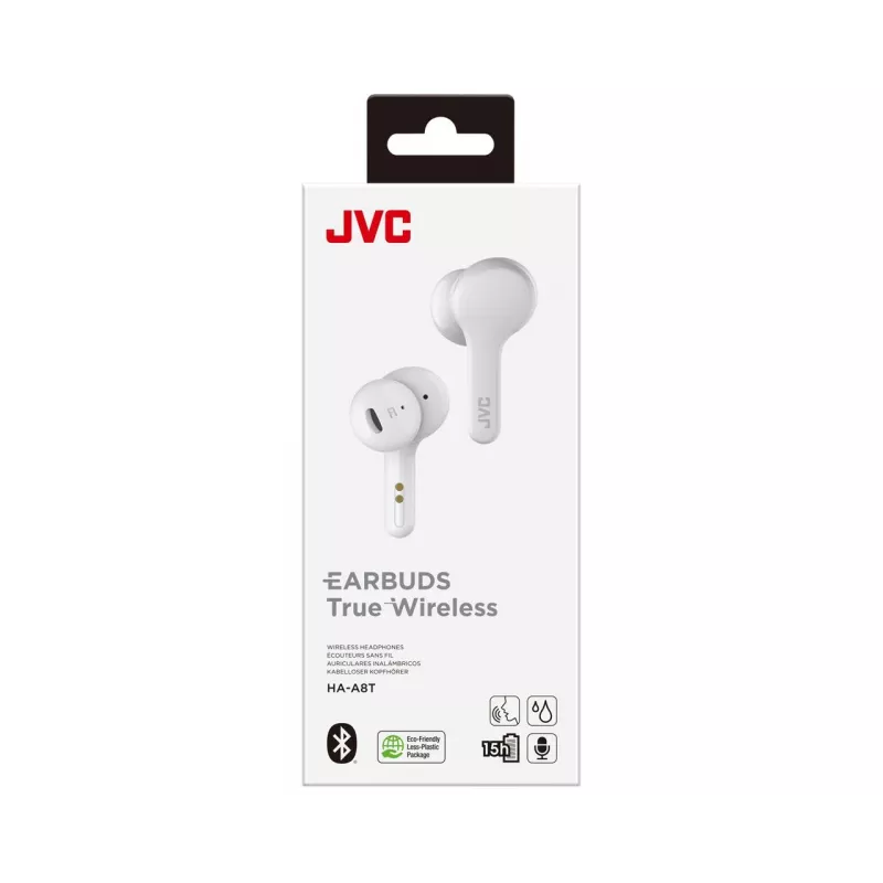JVC HA-A8T-W slúchadlá True Wireless Stereo (TWS) In-Ear hudba Bluetooth biela