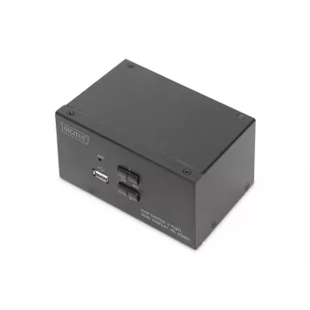 DIGITUS KVM Switch, 2 porty, duálny displej, 4K, HDMI