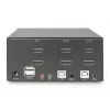 DIGITUS KVM Switch, 2 porty, duálny displej, 4K, HDMI
