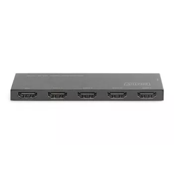 DIGITUS Ultra Slim HDMI splitter, 1x4, 4K/60Hz HDR, HDCP 2.2, 18 Gbps, napájaný Micro USB