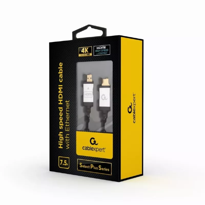 GEMBIRD High-Speed HDMI kábel s Ethernet - Select Plus séria, 7,5 m