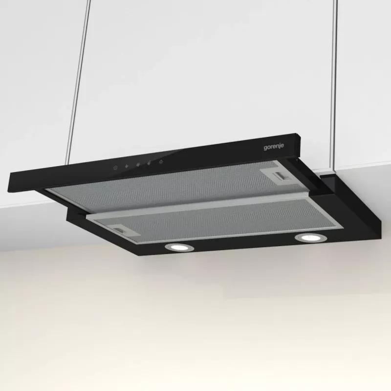 Gorenje TH64E4BG čiastočne vstavaný (výsuvný) čierny 450 m³/h