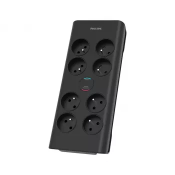 Philips SPN7080BA/60 Prepäťová ochrana čierna 8 AC výstupov 2 m
