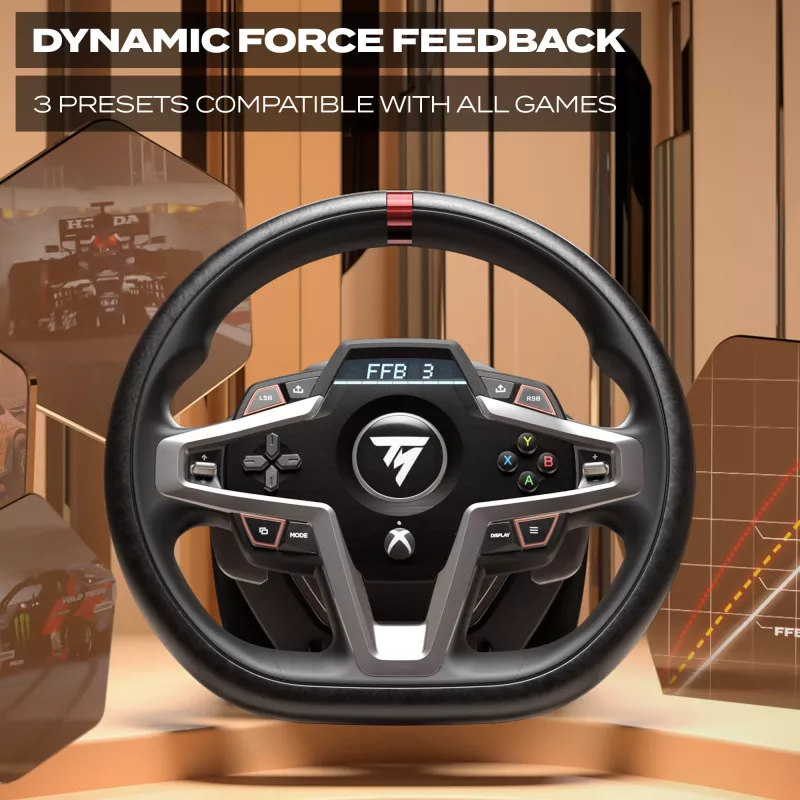 Thrustmaster T248X pretekársky volant s pedálmi, Xbox/PC, čierny