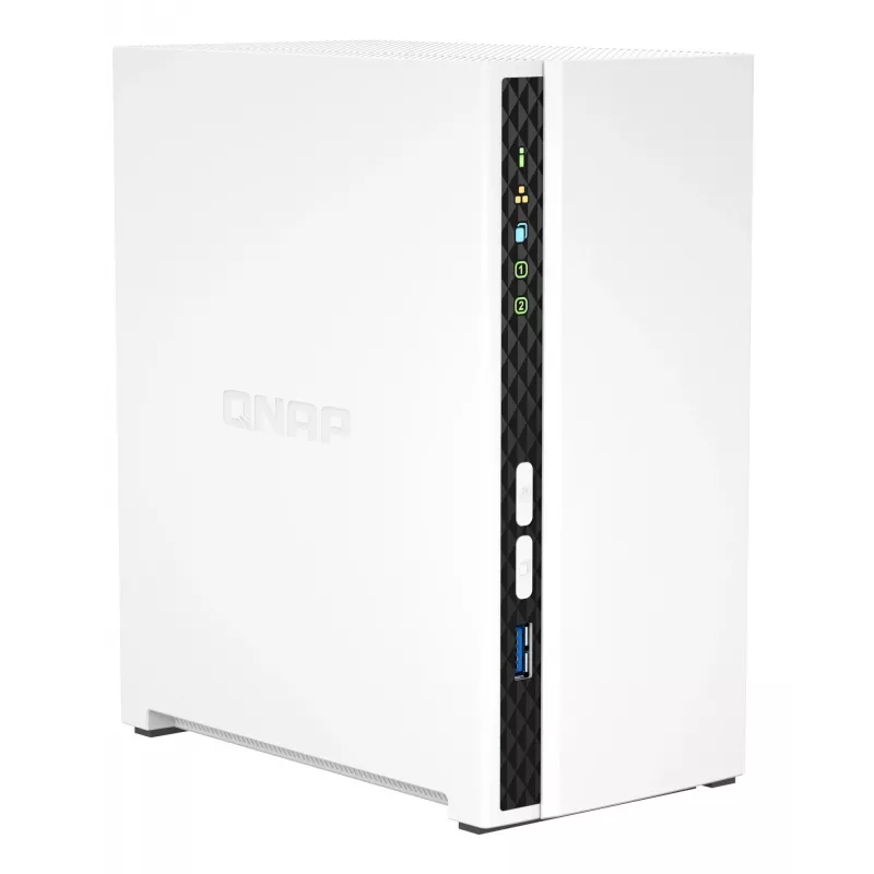 QNAP TS-233 NAS/Storage server Tower ARM Cortex-A55 2 GB 0 TB QNAP QTS biely