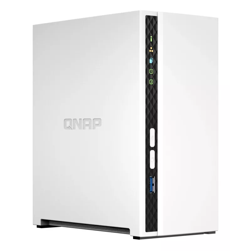 QNAP TS-233 NAS/Storage server Tower ARM Cortex-A55 2 GB 0 TB QNAP QTS biely