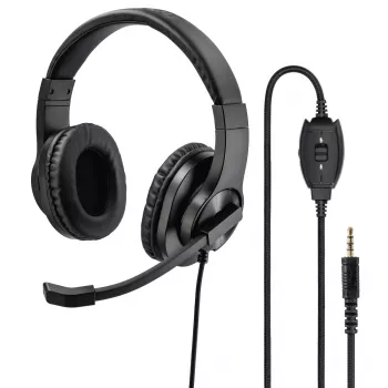 Hama HS-P350 headset káblový s hlavovým mostom Gaming čierny