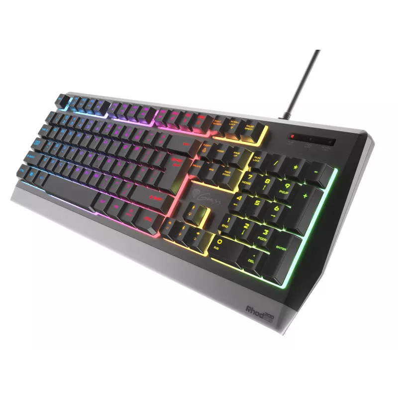 GENESIS Rhod 300 RGB klávesnica Gaming USB QWERTY angličtina čierna