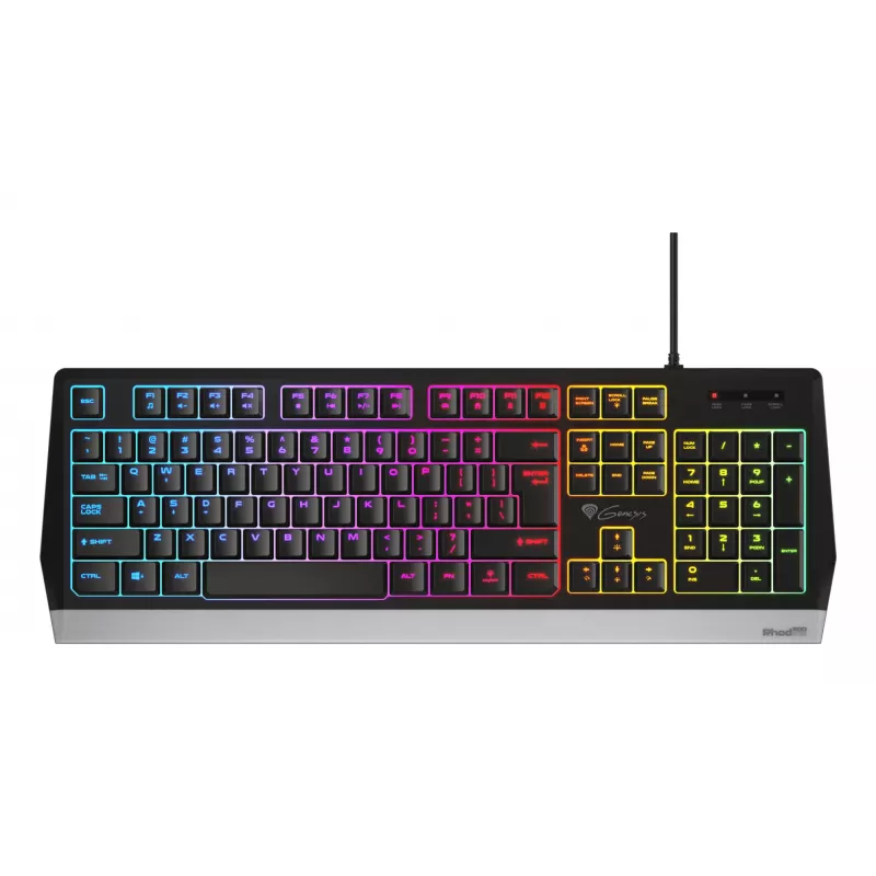 GENESIS Rhod 300 RGB klávesnica Gaming USB QWERTY angličtina čierna