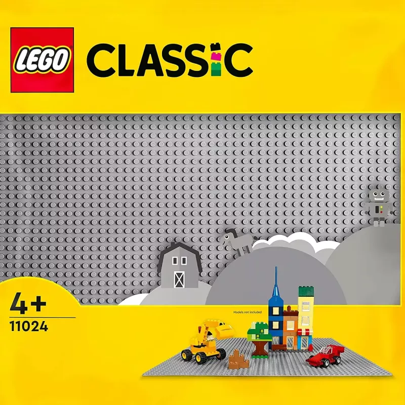 LEGO stavebná doska 11024 — Classic sivá základná doska 48x48 výstupkov (380 × 380 mm)