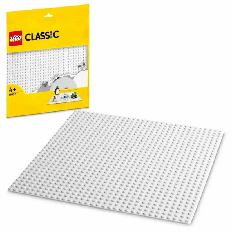 Stavebná doska LEGO 11026 — základná doska 32x32 výstupkov, biela