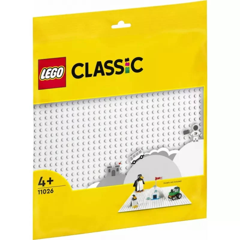 Stavebná doska LEGO 11026 — základná doska 32x32 výstupkov, biela