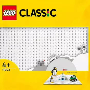 Stavebná doska LEGO 11026 — základná doska 32x32 výstupkov, biela