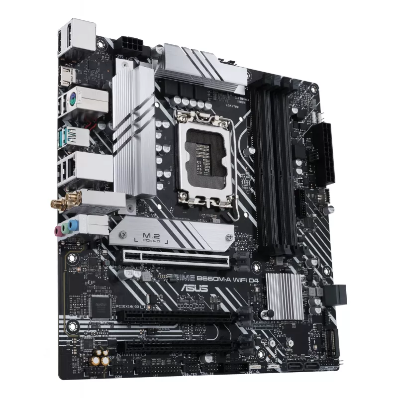 Základná doska ASUS PRIME B660M-A WIFI D4 — Intel B660, LGA 1700, micro ATX, DDR4, 4 DIMM, Wi‑Fi 6, 2x M.2