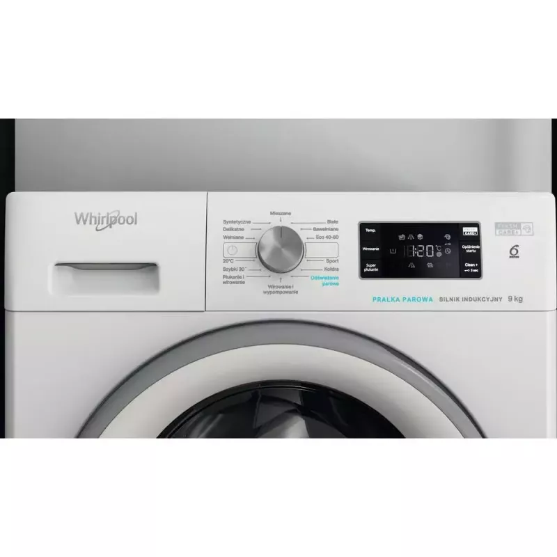 Whirlpool FFB 9258 SV PL voľne stojaca práčka, plnená spredu, 9 kg, 1200 ot./min, biela
