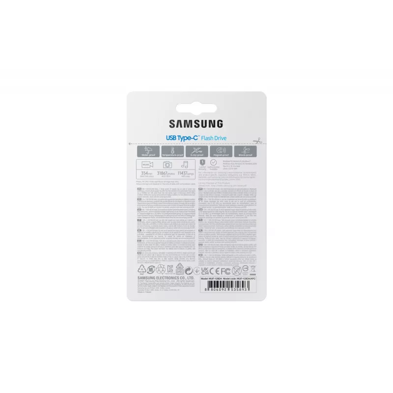 Samsung MUF-128DA USB flash disk 128 GB USB Type-C 3.2 Gen 1 (3.1 Gen 1) modrý