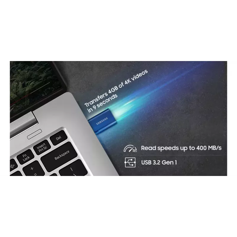 Samsung MUF-64DA USB flash disk 64 GB USB Type-C 3.2 Gen 1 (3.1 Gen 1) modrý