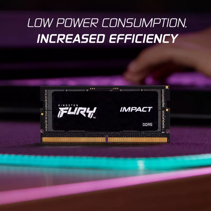 Kingston Technology FURY 32GB 4800MT/s DDR5 CL38 SODIMM (sada 2) Impact