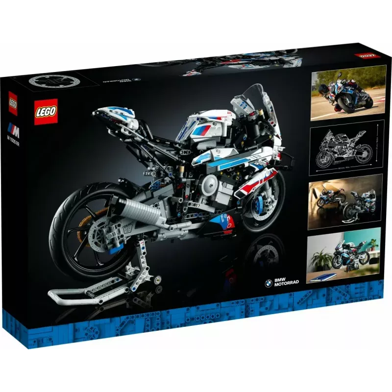 LEGO Technic model motorky BMW M1000RR 42130 s detailným motorom a funkčným odpružením