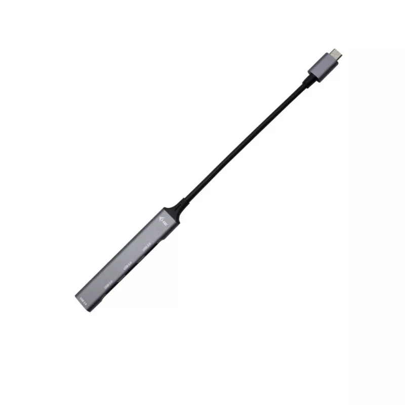 i-tec kovový USB-C HUB 1x USB 3.0 + 3x USB 2.0, USB 3.2 Gen 1 (3.1 Gen 1) Type-C, USB 2.0, USB 3.2 Gen 1 (3.1 Gen 1) Type-A, metalický, kov, 0,19 m, Android