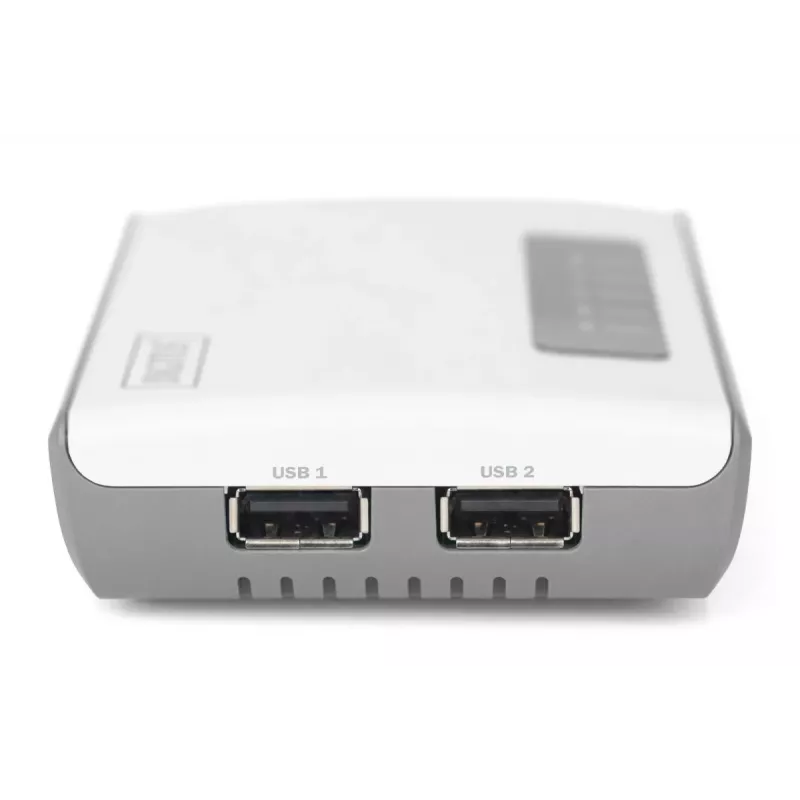 DIGITUS 2-portový USB 2.0 WLAN sieťový server NAS USB hub tlačový server