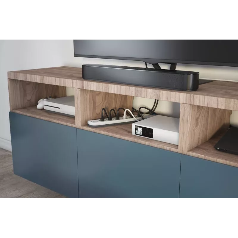 Legrand 049430 predlžovací kábel 2 m 8 AC zásuviek interiér čierny
