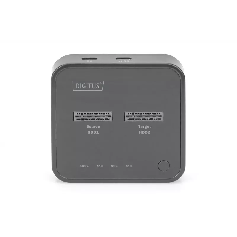 Digitus Dual M.2 NVMe SSD dokovacia stanica USB-C Offline Clone funkcia