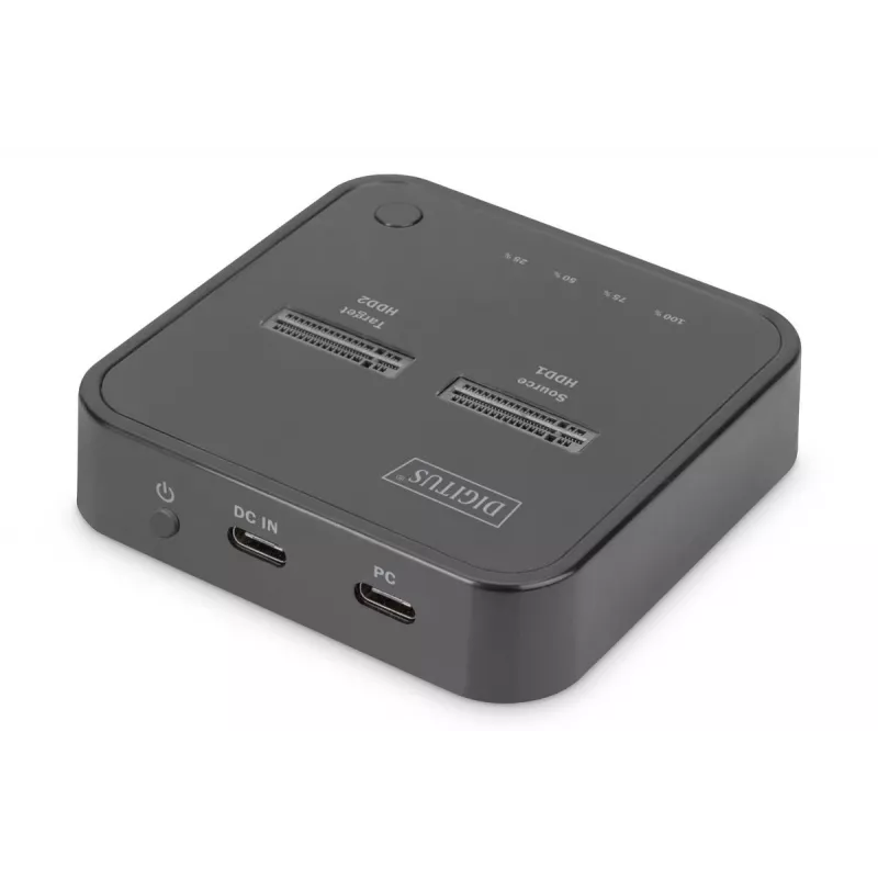 Digitus Dual M.2 NVMe SSD dokovacia stanica USB-C Offline Clone funkcia