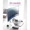 ICY BOX IB-DK2245AC káblová USB 3.2 Gen 1 (3.1 Gen 1) Type-C čierny