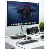 ICY BOX IB-DK2245AC káblová USB 3.2 Gen 1 (3.1 Gen 1) Type-C čierny