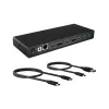 ICY BOX IB-DK2245AC káblová USB 3.2 Gen 1 (3.1 Gen 1) Type-C čierny