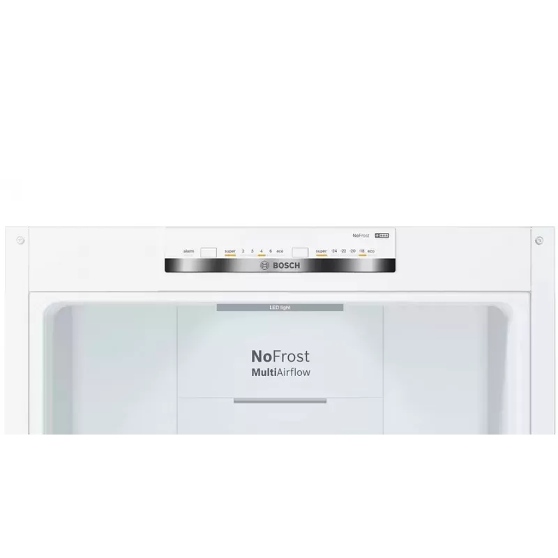 Bosch KGN36VWED chladnička s mrazničkou, voľne stojaca, NoFrost, 237 l + 89 l, 186 cm, energetická trieda E, biela