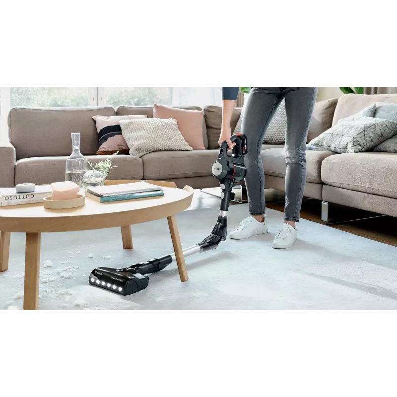 Bosch BBS712A akumulátorový vysávač / elektrická metla 2-in-1 tyčový vysávač akumulátor suchý hygienický filter bez vrecka 0,3 L grafit