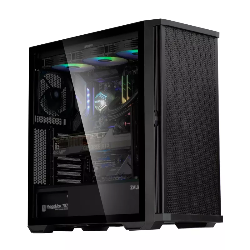 Zalman Z10 počítačová skriňa Midi-Tower čierna