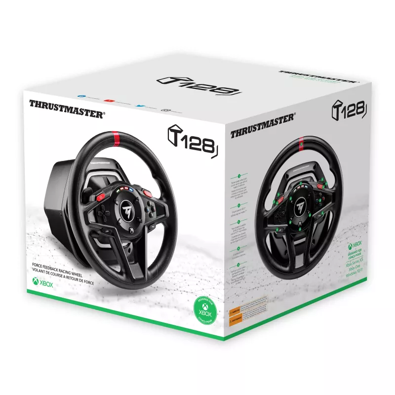 Thrustmaster T128 čierny USB volant + pedále analógový PC 4460184