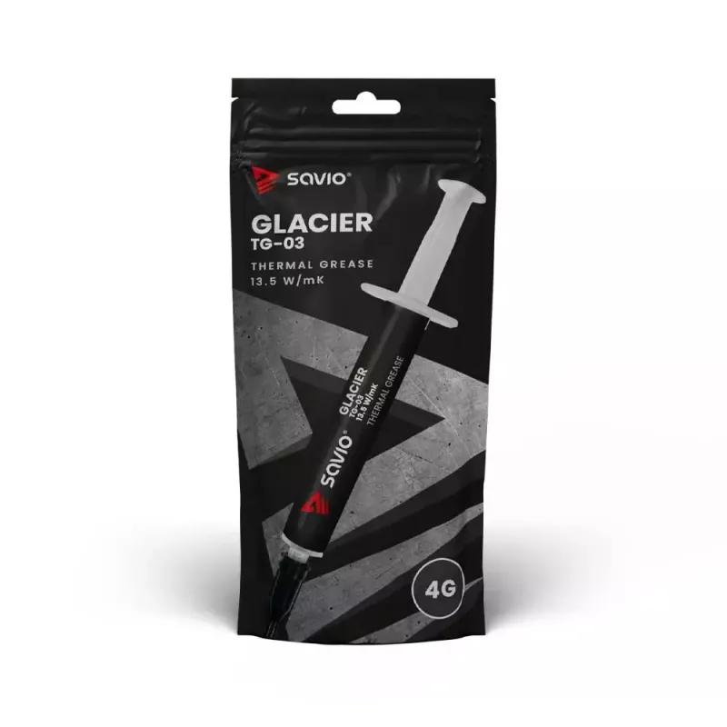 Teplovodivá pasta SAVIO TG-03 13,5 W/m·K 4 g — teplovodivá pasta pre CPU a GPU