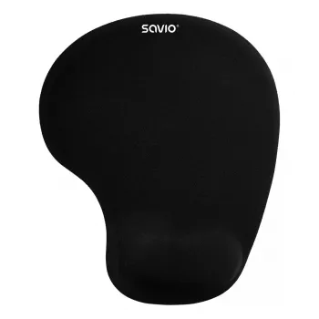 Podložka pod myš SAVIO MP-01B gélová podložka na zápästie hrúbka 3 mm 230×190 mm čierna
