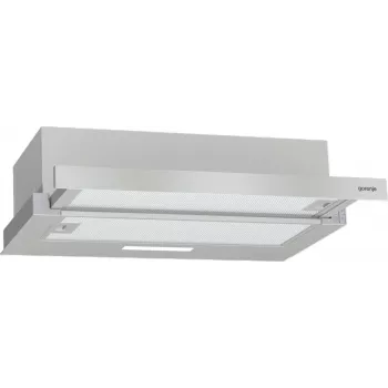 Vstavaný digestor Gorenje TH62E3X, hliníkový filter, hlučnosť: stredná
