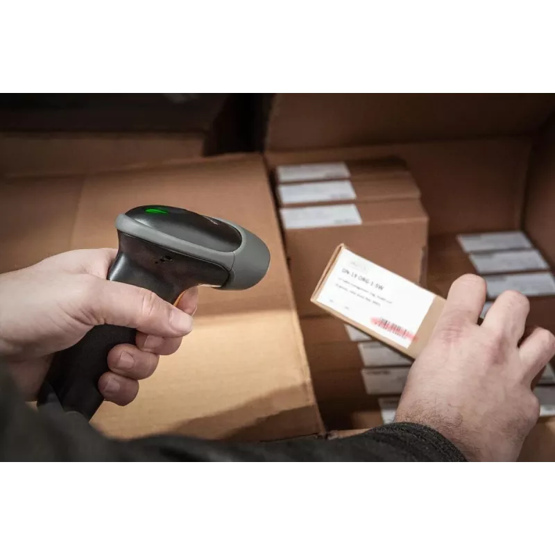 DIGITUS 2D ručný skener čiarových kódov QR kód Bluetooth s držiakom