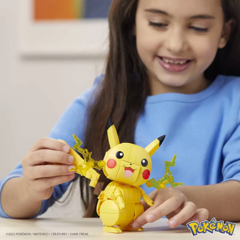 MEGA Pokémon stavebnica Pikachu (211 dielov) s 1 akčnou figúrkou pre deti