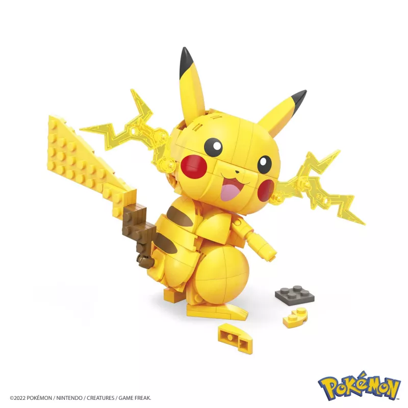MEGA Pokémon stavebnica Pikachu (211 dielov) s 1 akčnou figúrkou pre deti