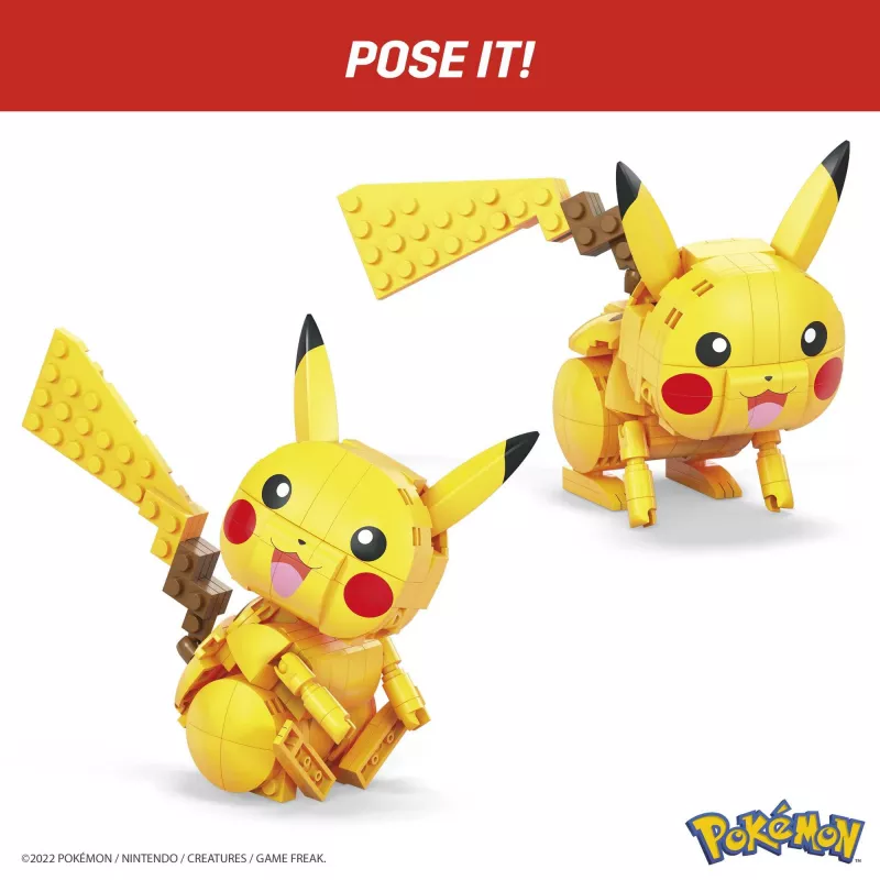 MEGA Pokémon stavebnica Pikachu (211 dielov) s 1 akčnou figúrkou pre deti