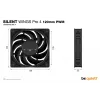 be quiet! SILENT WINGS PRO 4 | 120mm PWM skriňový ventilátor 12 cm čierny 1 kus