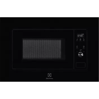 Vstavaná samostatná mikrovlnná rúra Electrolux LMS2203EMK, 700 W, 5 výkonových stupňov, 24,5 cm otočný tanier, LED displej, nerezový vnútorný priestor, čierna