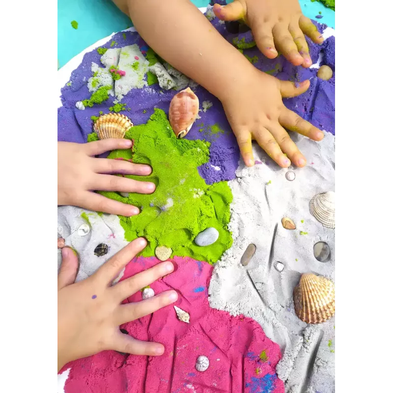 Kinetický piesok pre deti Tuban DYNAMIC SAND SET – FARM viacfarebný