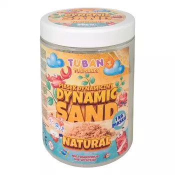 Kinetický detský piesok Tuban DYNAMIC SAND NATURAL 1 kg 3 roky